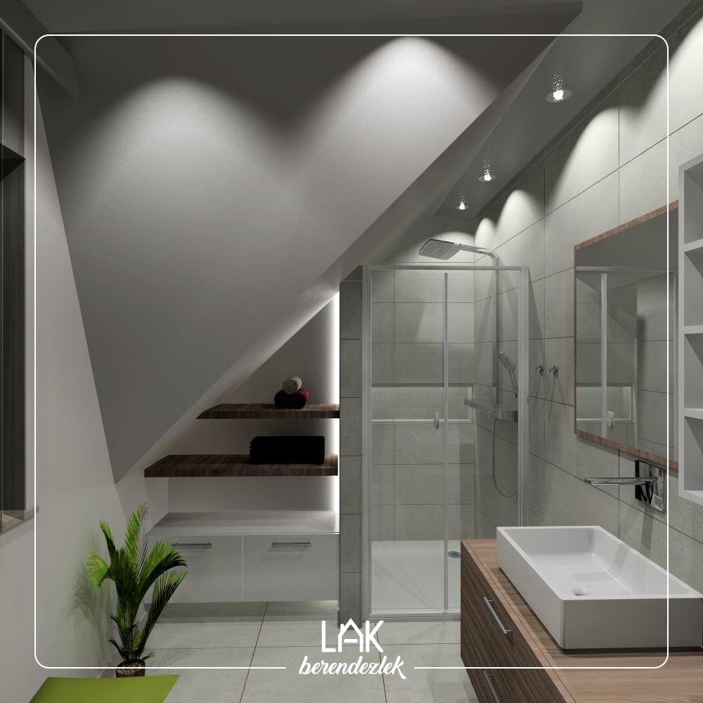 Fürdőszoba tervezés - Modern fürdőszoba